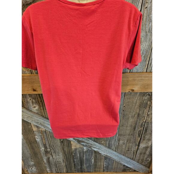 THE NORTH FACE VAPORWICK CREW NECK T-SHIRT LOGANBERRY RED WOMENS SIZE L Y2K - Picture 2 of 7